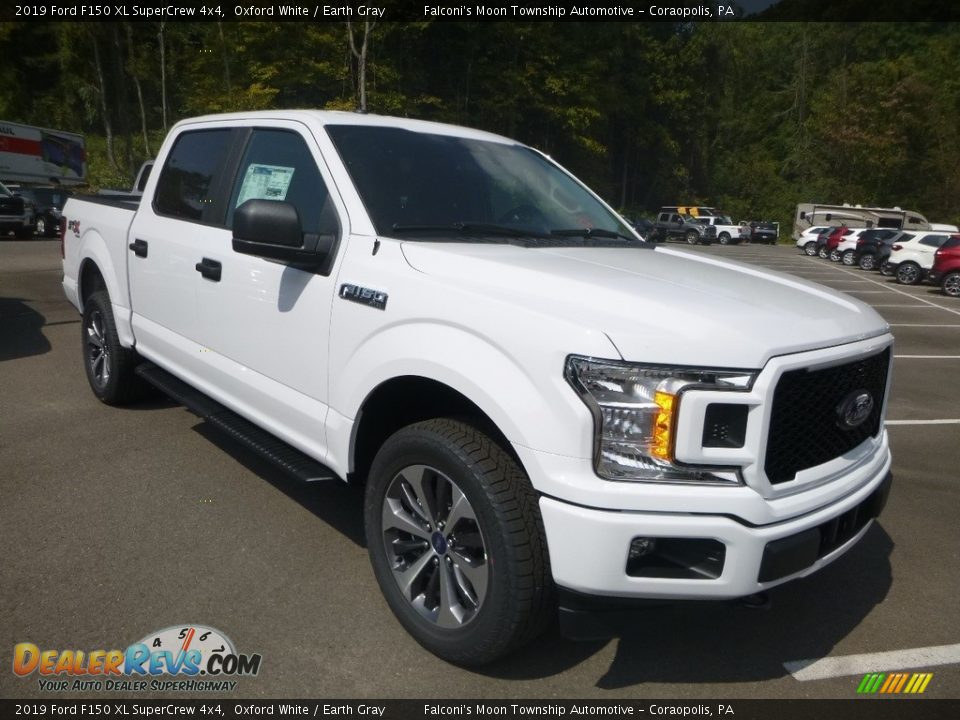2019 Ford F150 XL SuperCrew 4x4 Oxford White / Earth Gray Photo #3