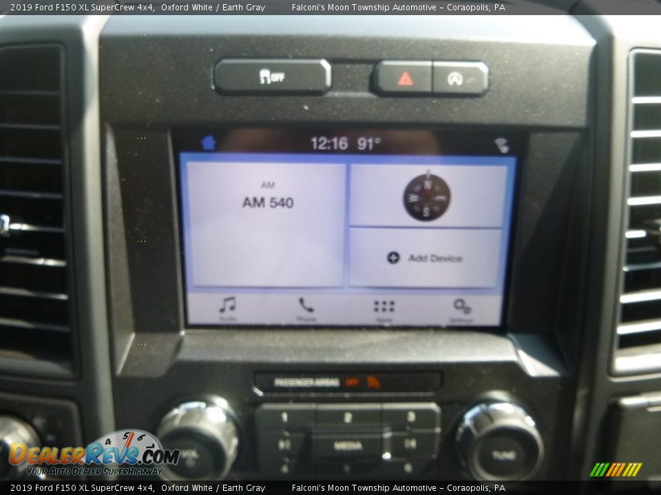 2019 Ford F150 XL SuperCrew 4x4 Oxford White / Earth Gray Photo #13