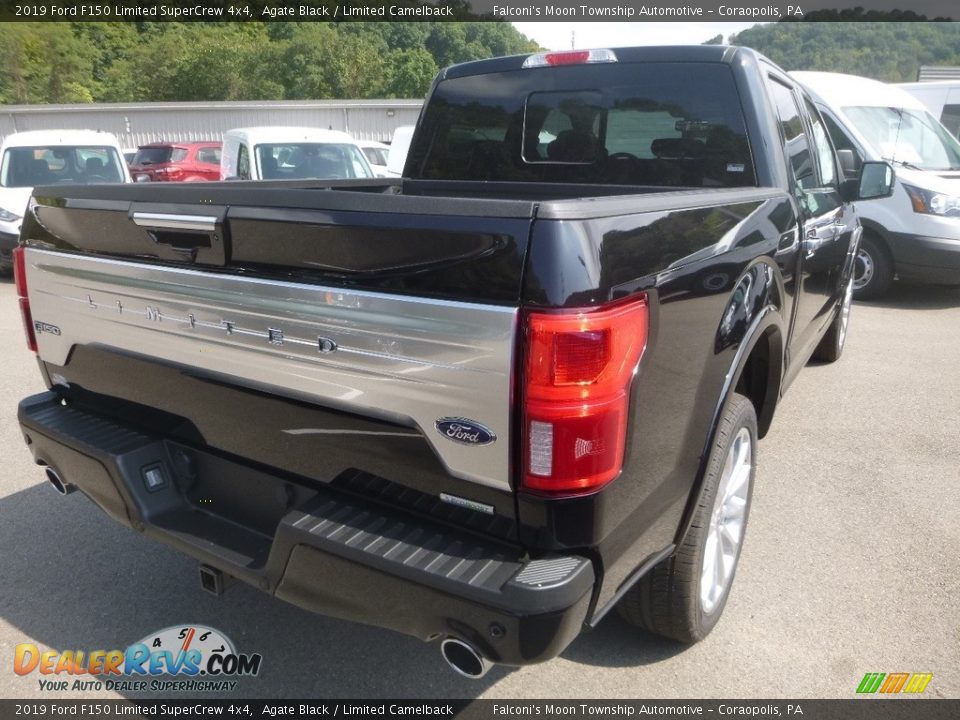 2019 Ford F150 Limited SuperCrew 4x4 Agate Black / Limited Camelback Photo #2