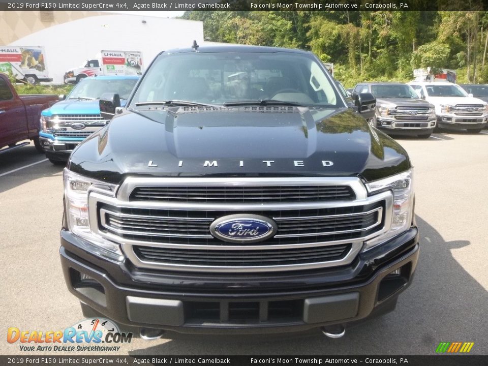 2019 Ford F150 Limited SuperCrew 4x4 Agate Black / Limited Camelback Photo #4