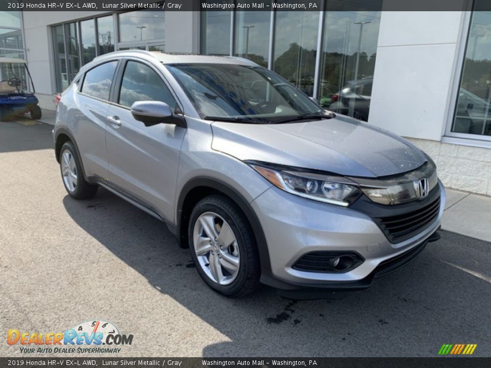 2019 Honda HR-V EX-L AWD Lunar Silver Metallic / Gray Photo #2