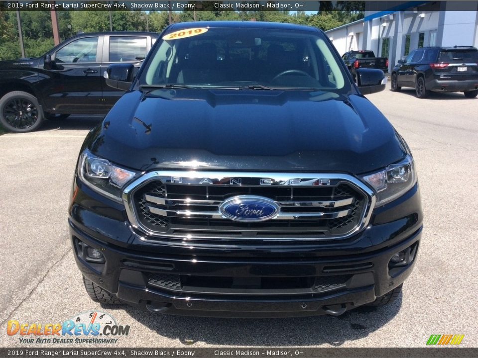 2019 Ford Ranger Lariat SuperCrew 4x4 Shadow Black / Ebony Photo #4