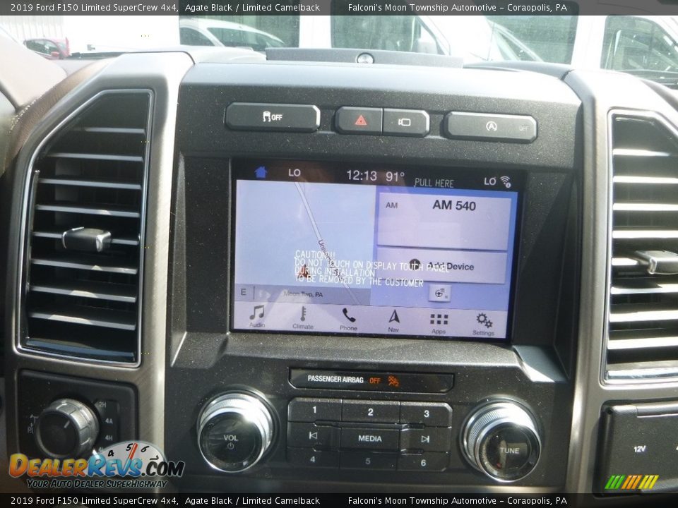 2019 Ford F150 Limited SuperCrew 4x4 Agate Black / Limited Camelback Photo #13