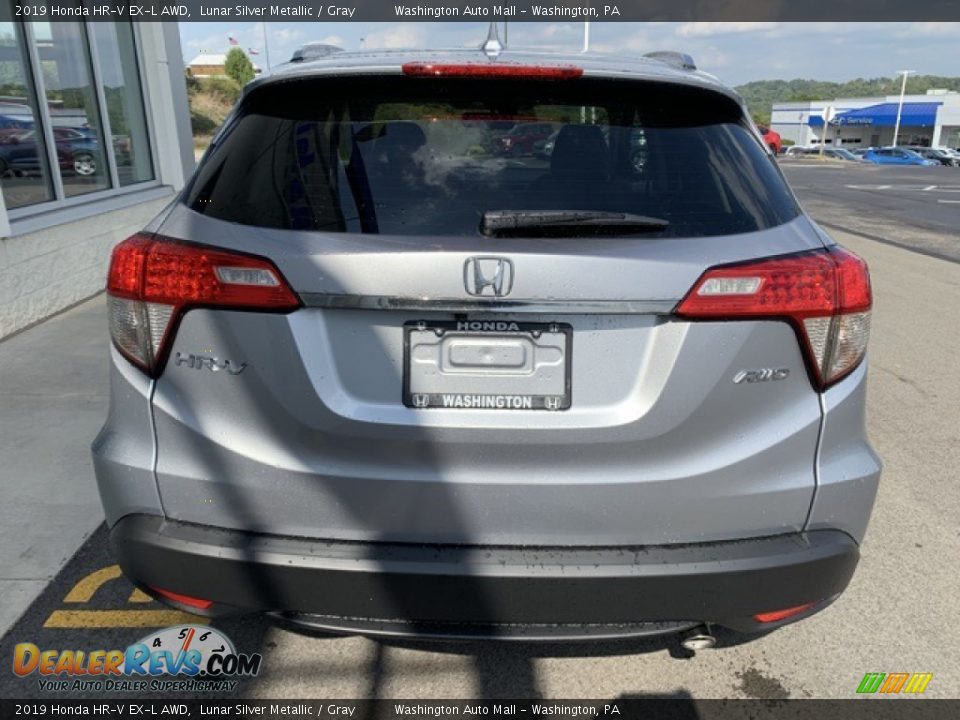 2019 Honda HR-V EX-L AWD Lunar Silver Metallic / Gray Photo #6