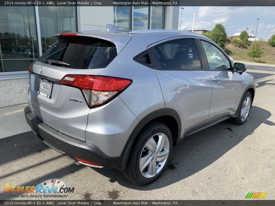 2019 Honda HR-V EX-L AWD Lunar Silver Metallic / Gray Photo #7