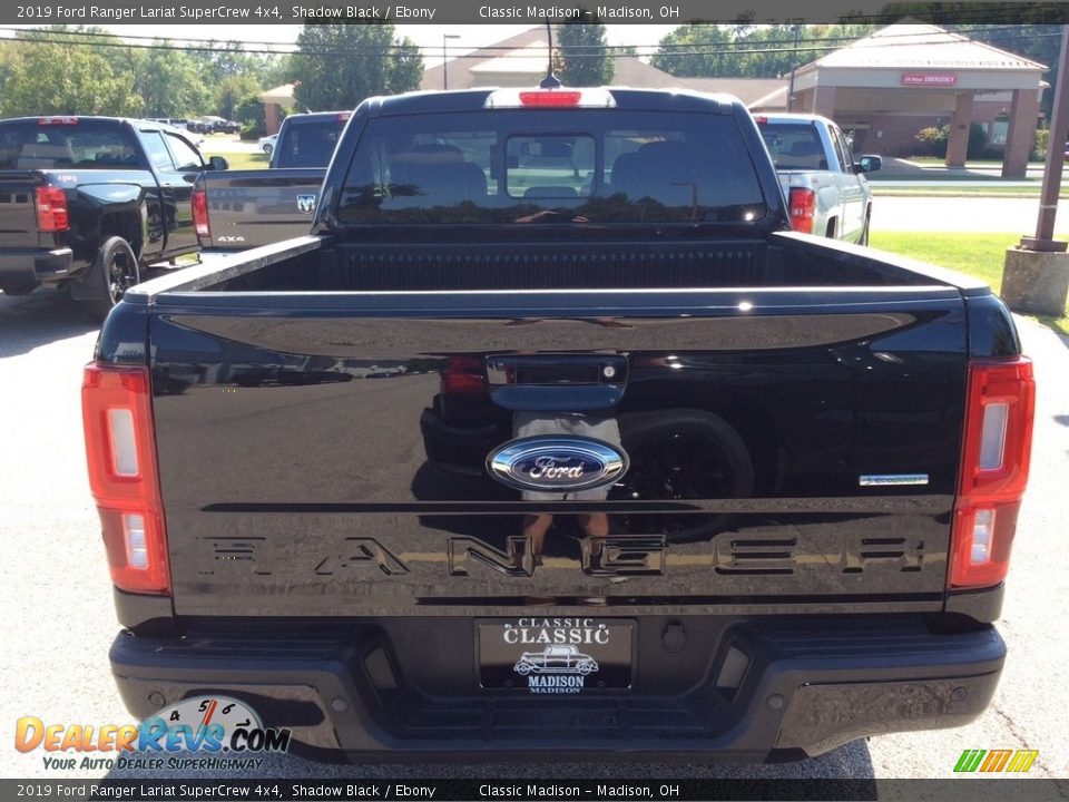 2019 Ford Ranger Lariat SuperCrew 4x4 Shadow Black / Ebony Photo #8