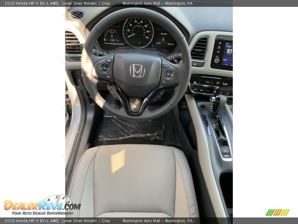 2019 Honda HR-V EX-L AWD Lunar Silver Metallic / Gray Photo #13