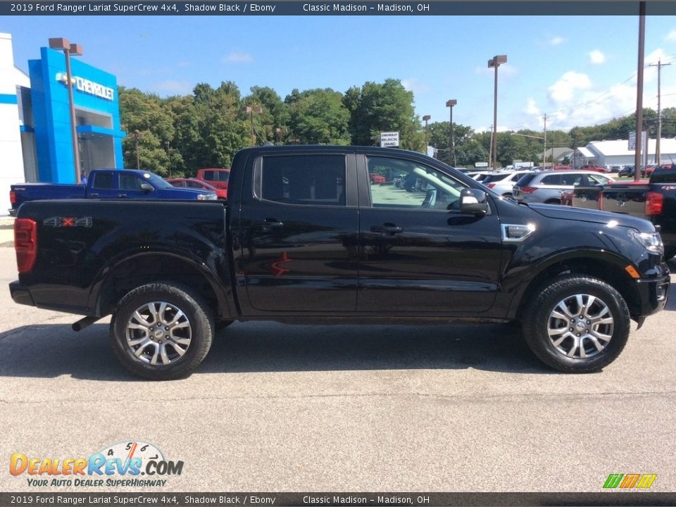2019 Ford Ranger Lariat SuperCrew 4x4 Shadow Black / Ebony Photo #11