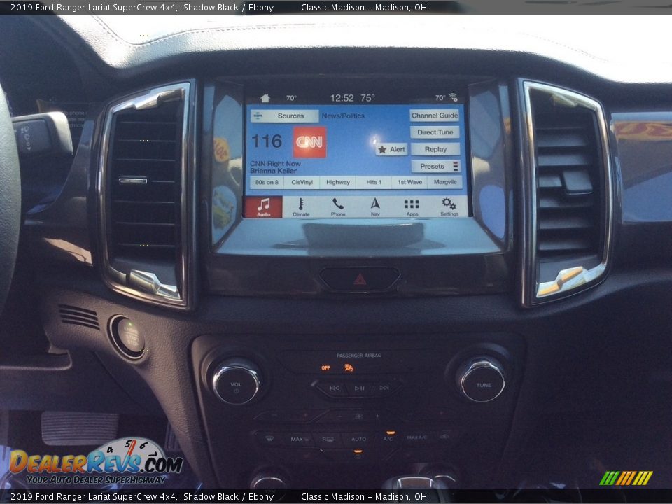 2019 Ford Ranger Lariat SuperCrew 4x4 Shadow Black / Ebony Photo #20