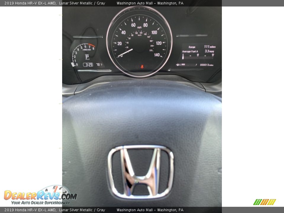 2019 Honda HR-V EX-L AWD Lunar Silver Metallic / Gray Photo #29