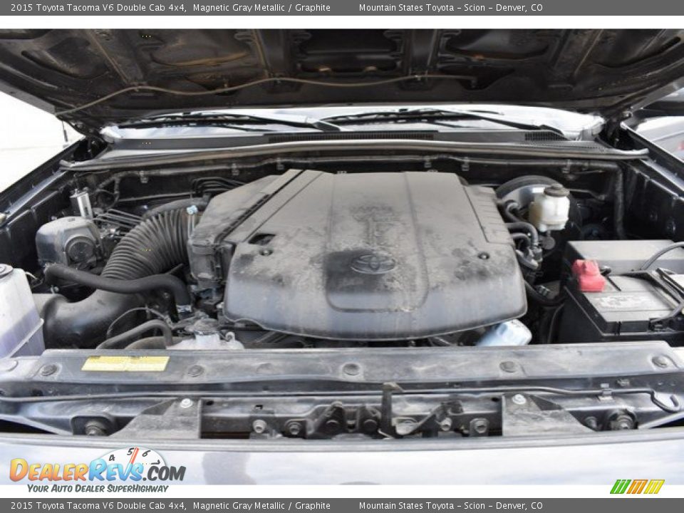 2015 Toyota Tacoma V6 Double Cab 4x4 Magnetic Gray Metallic / Graphite Photo #9