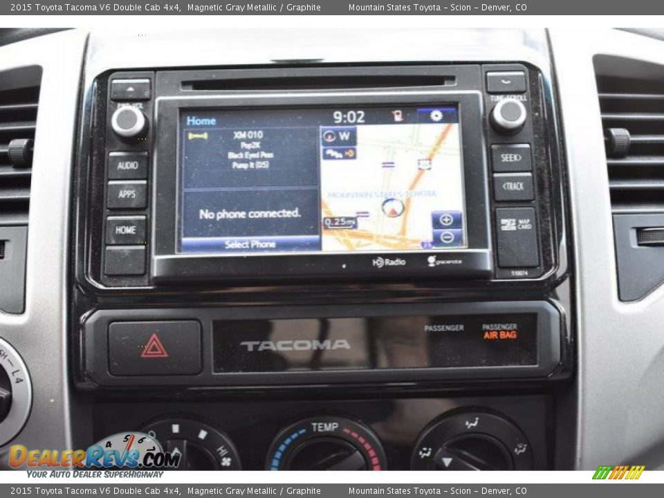 2015 Toyota Tacoma V6 Double Cab 4x4 Magnetic Gray Metallic / Graphite Photo #11