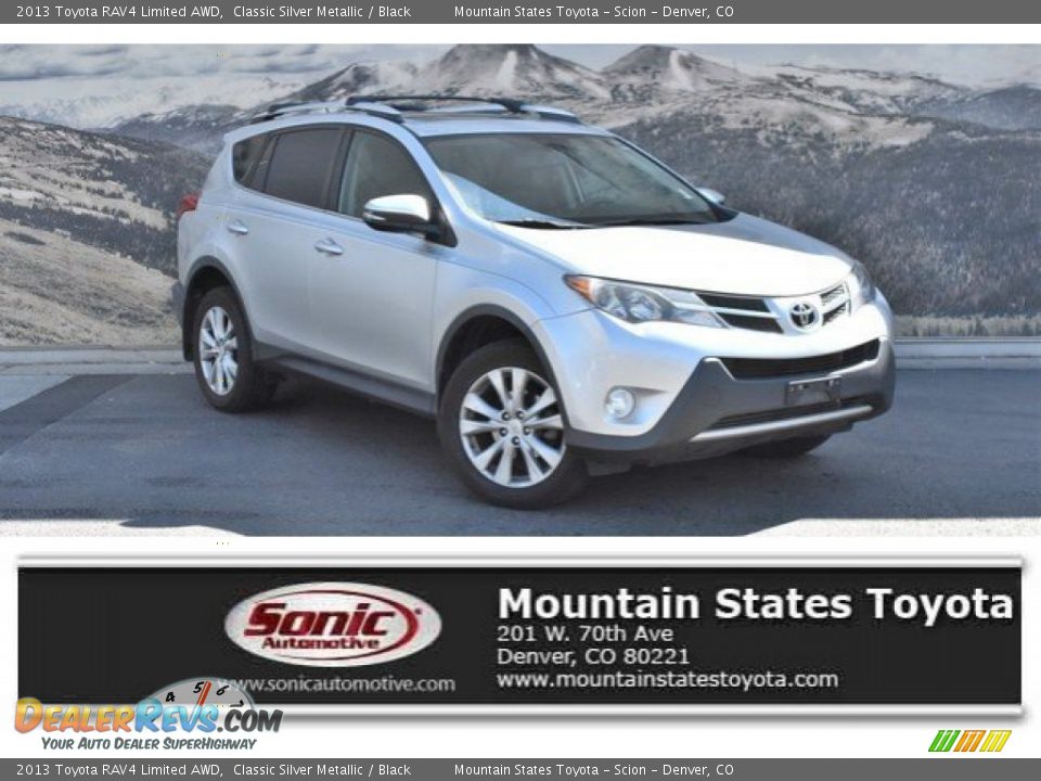 2013 Toyota RAV4 Limited AWD Classic Silver Metallic / Black Photo #1