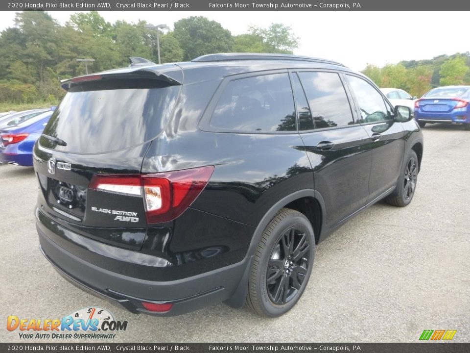 2020 Honda Pilot Black Edition AWD Crystal Black Pearl / Black Photo #4