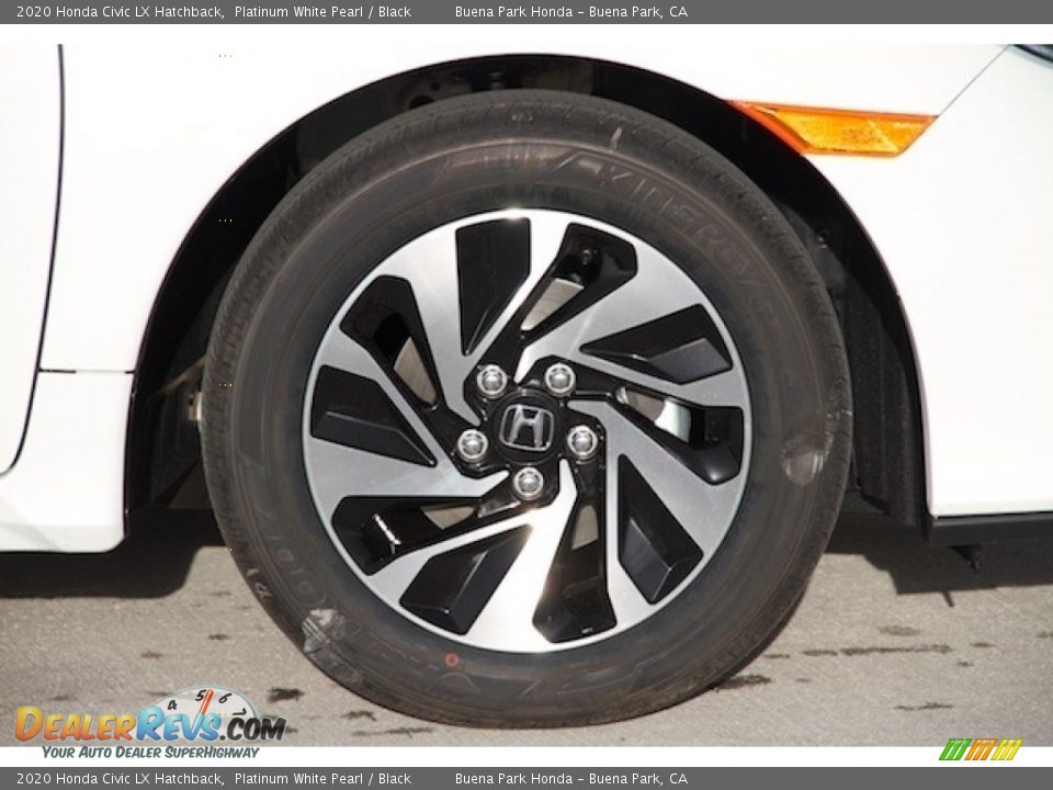 2020 Honda Civic LX Hatchback Platinum White Pearl / Black Photo #5