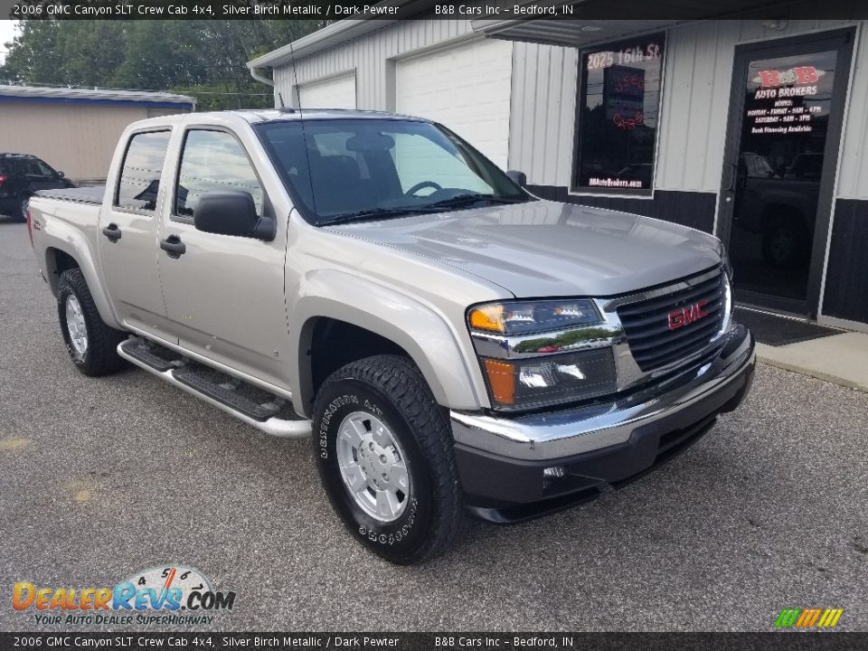 2006 GMC Canyon SLT Crew Cab 4x4 Silver Birch Metallic / Dark Pewter Photo #10