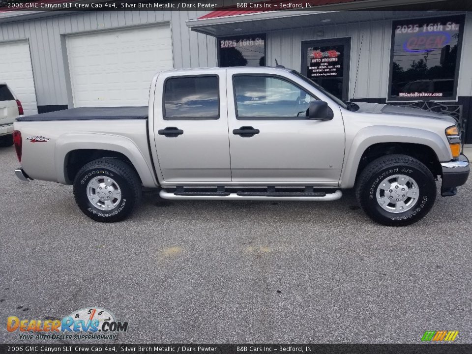 2006 GMC Canyon SLT Crew Cab 4x4 Silver Birch Metallic / Dark Pewter Photo #11