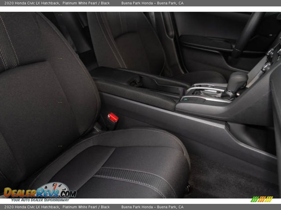 2020 Honda Civic LX Hatchback Platinum White Pearl / Black Photo #21