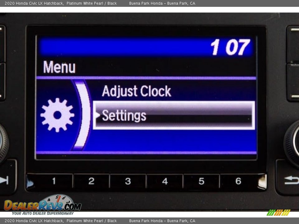 2020 Honda Civic LX Hatchback Platinum White Pearl / Black Photo #22