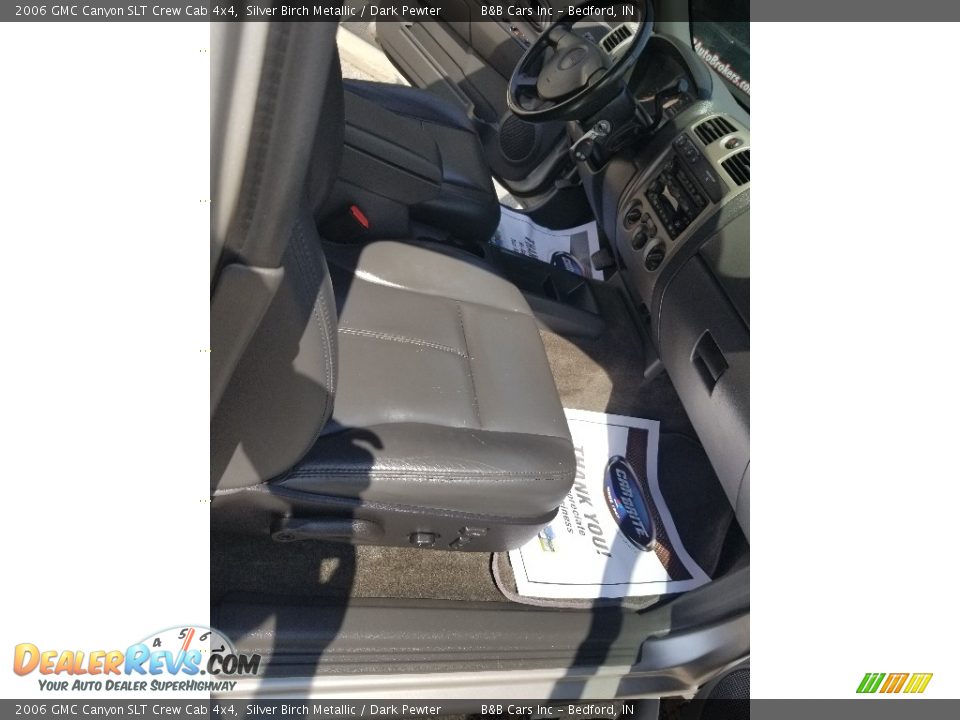 2006 GMC Canyon SLT Crew Cab 4x4 Silver Birch Metallic / Dark Pewter Photo #24