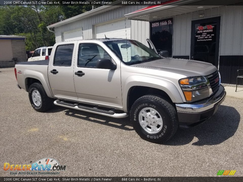 2006 GMC Canyon SLT Crew Cab 4x4 Silver Birch Metallic / Dark Pewter Photo #27