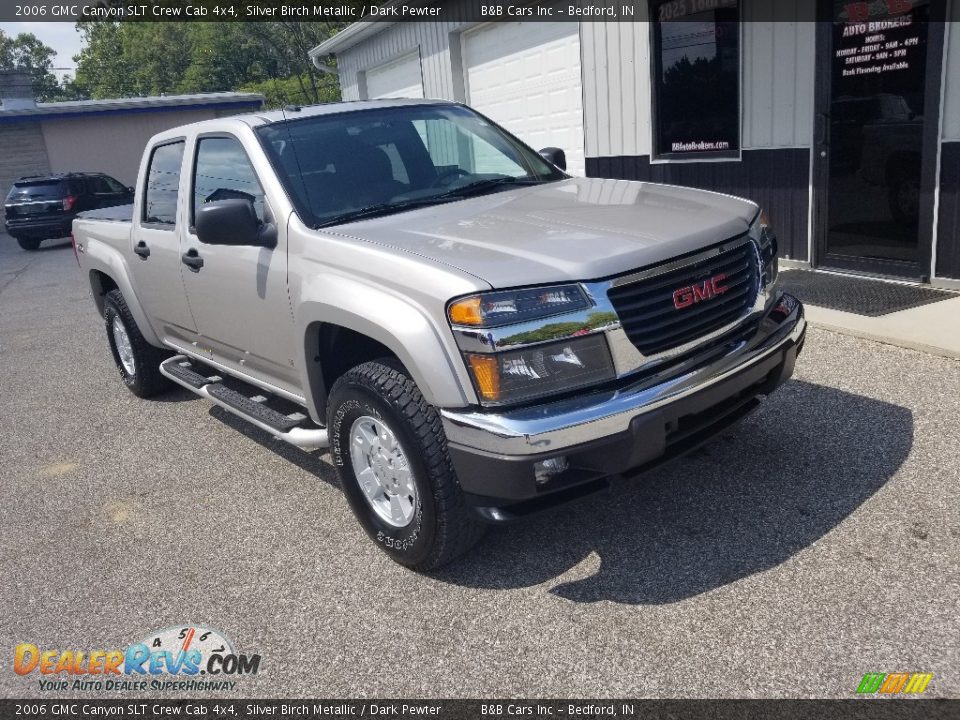 2006 GMC Canyon SLT Crew Cab 4x4 Silver Birch Metallic / Dark Pewter Photo #29