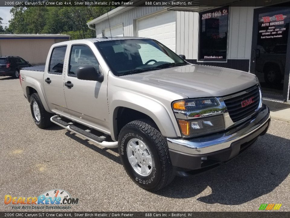 2006 GMC Canyon SLT Crew Cab 4x4 Silver Birch Metallic / Dark Pewter Photo #32