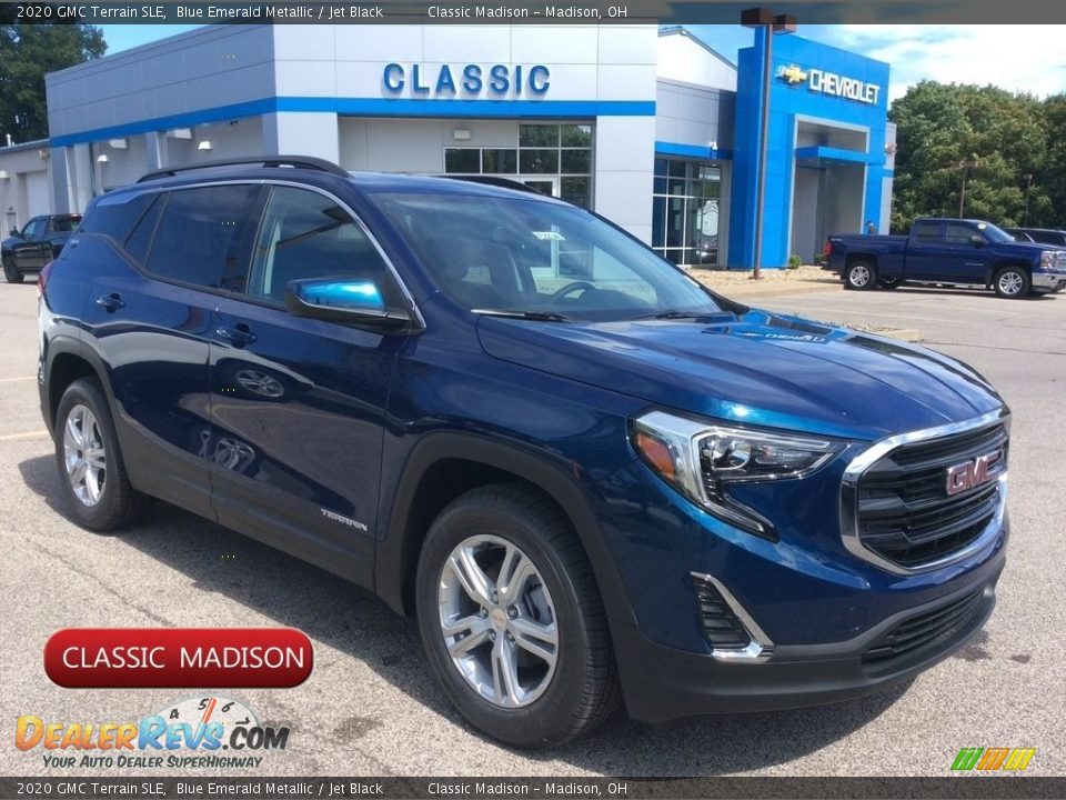 2020 GMC Terrain SLE Blue Emerald Metallic / Jet Black Photo #1