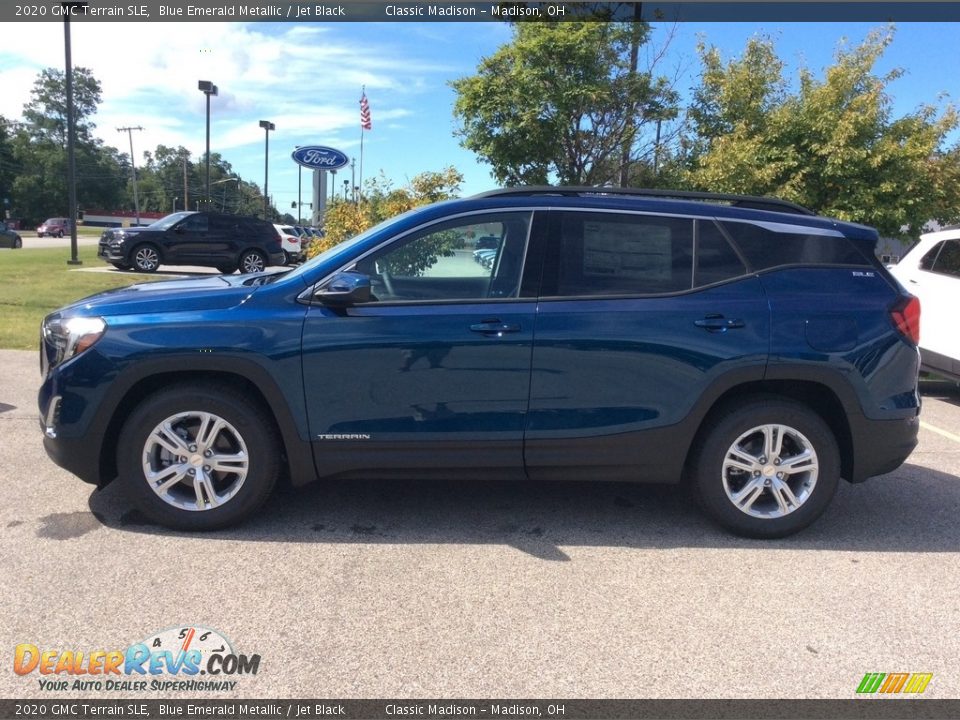 2020 GMC Terrain SLE Blue Emerald Metallic / Jet Black Photo #6