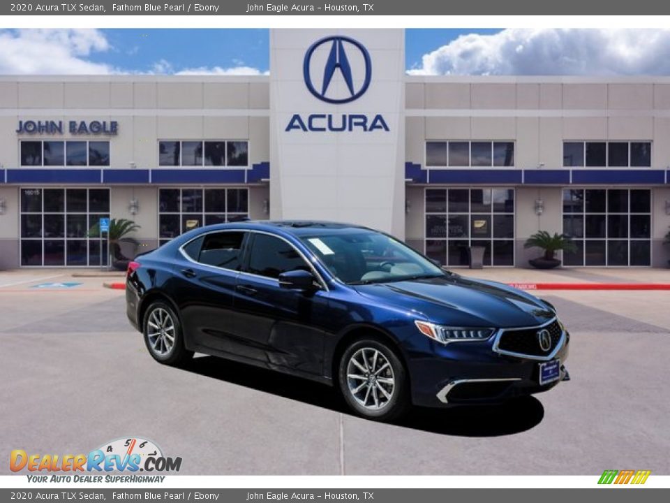 2020 Acura TLX Sedan Fathom Blue Pearl / Ebony Photo #1
