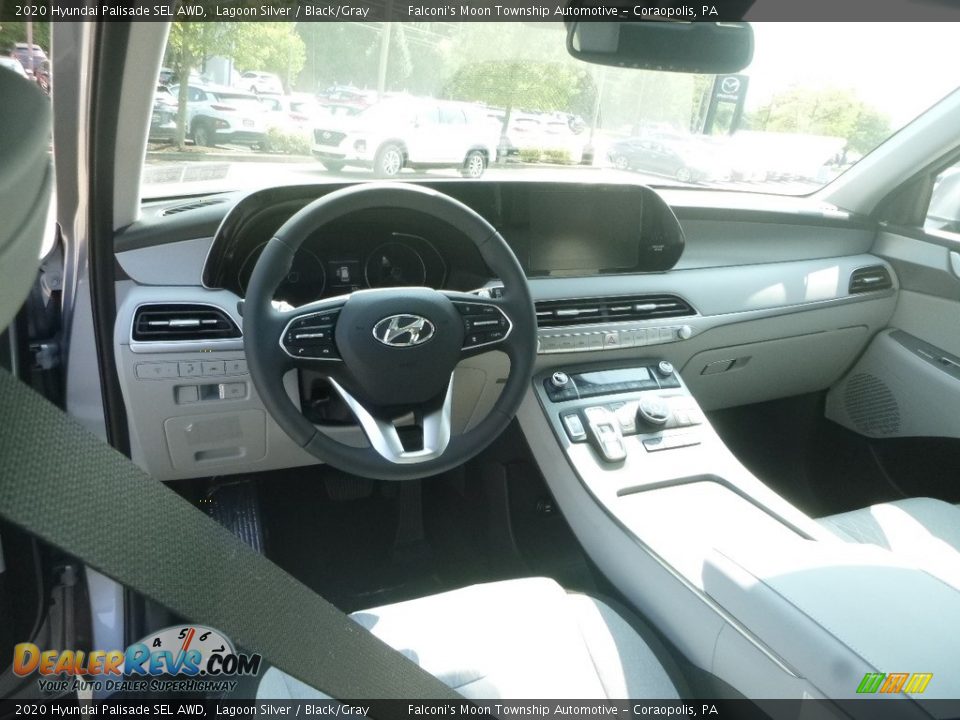 Black/Gray Interior - 2020 Hyundai Palisade SEL AWD Photo #9