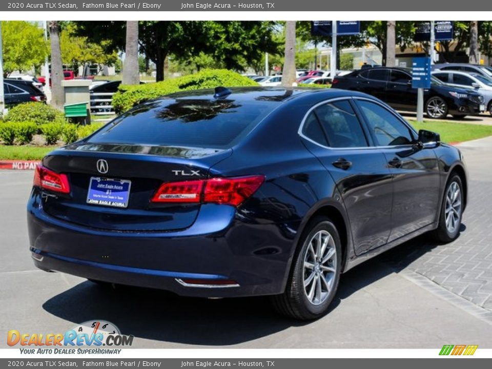 2020 Acura TLX Sedan Fathom Blue Pearl / Ebony Photo #7