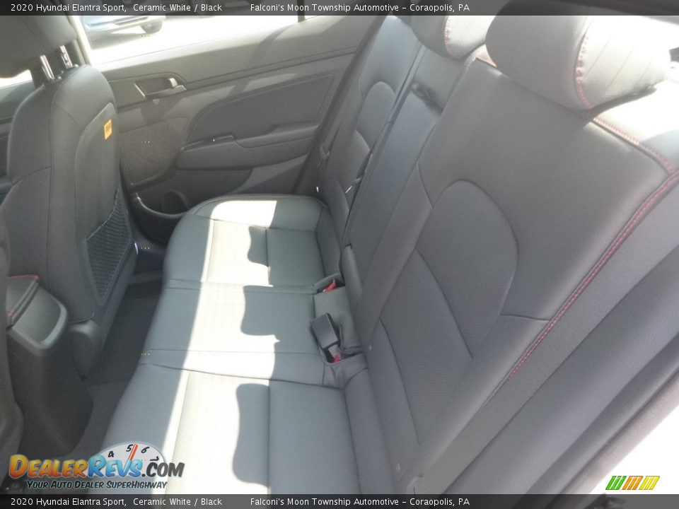 2020 Hyundai Elantra Sport Ceramic White / Black Photo #8