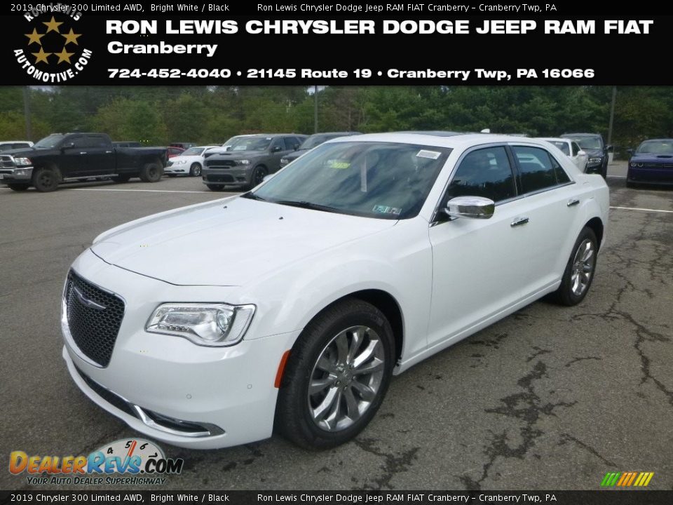 2019 Chrysler 300 Limited AWD Bright White / Black Photo #1