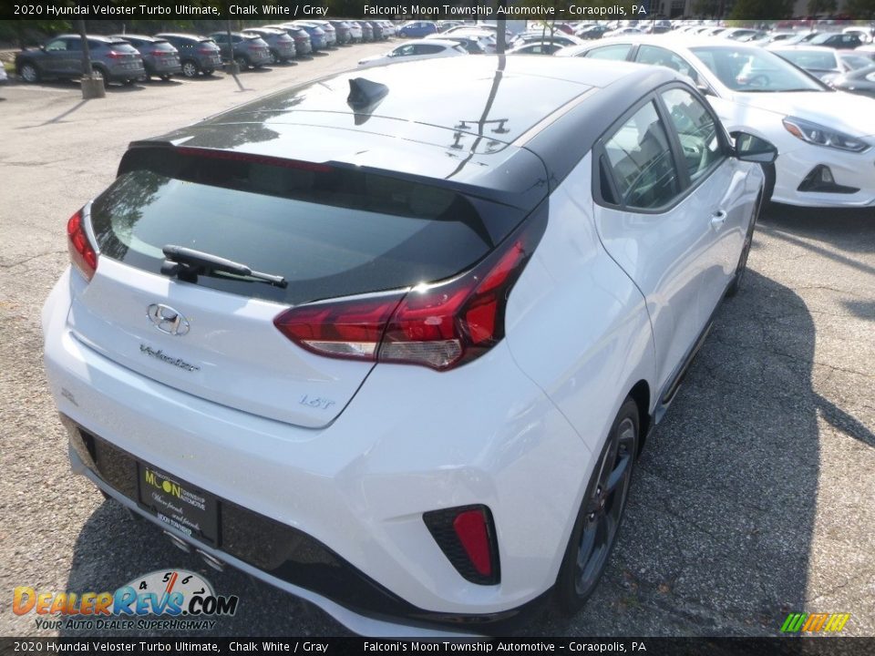2020 Hyundai Veloster Turbo Ultimate Chalk White / Gray Photo #2