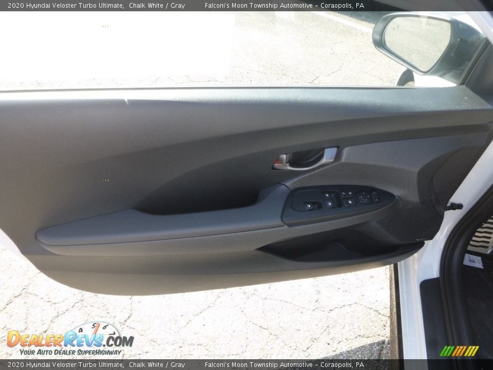 2020 Hyundai Veloster Turbo Ultimate Chalk White / Gray Photo #8