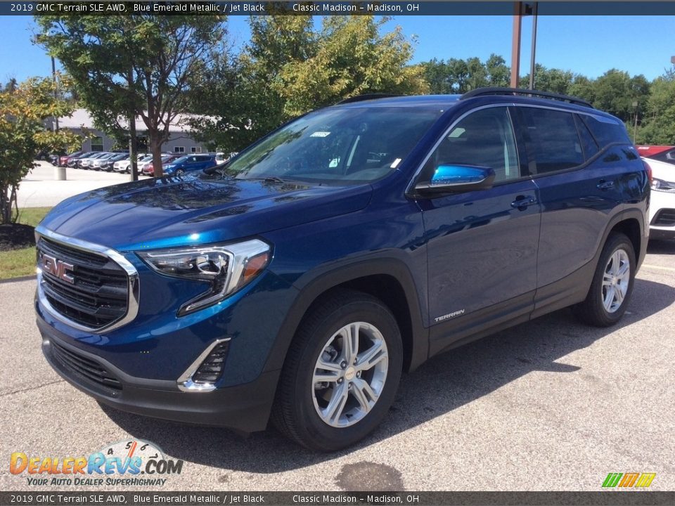 2019 GMC Terrain SLE AWD Blue Emerald Metallic / Jet Black Photo #5