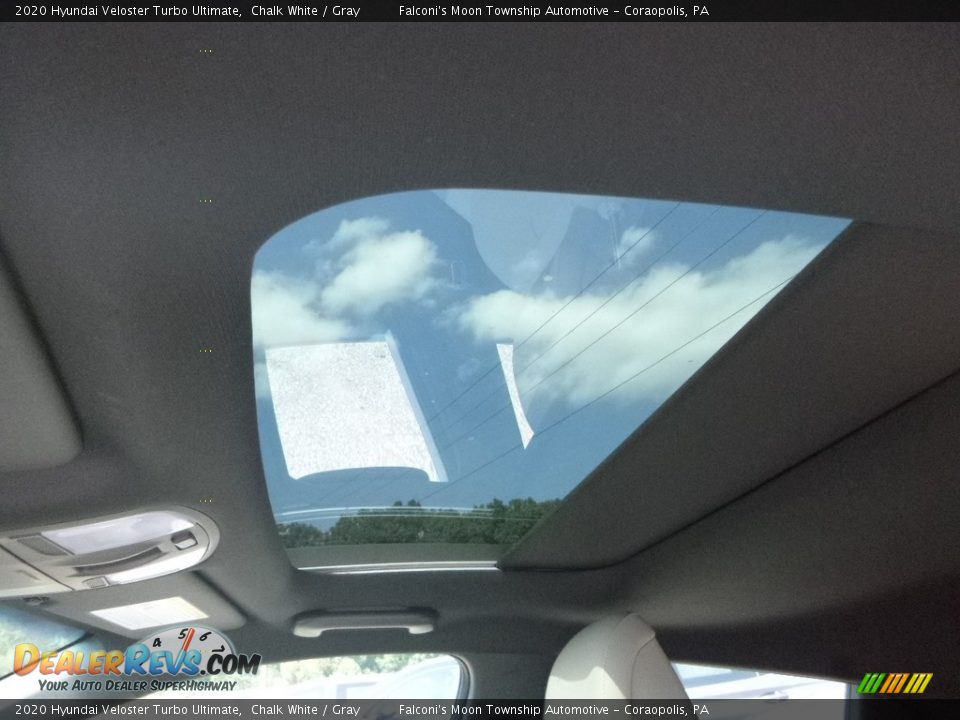 2020 Hyundai Veloster Turbo Ultimate Chalk White / Gray Photo #13