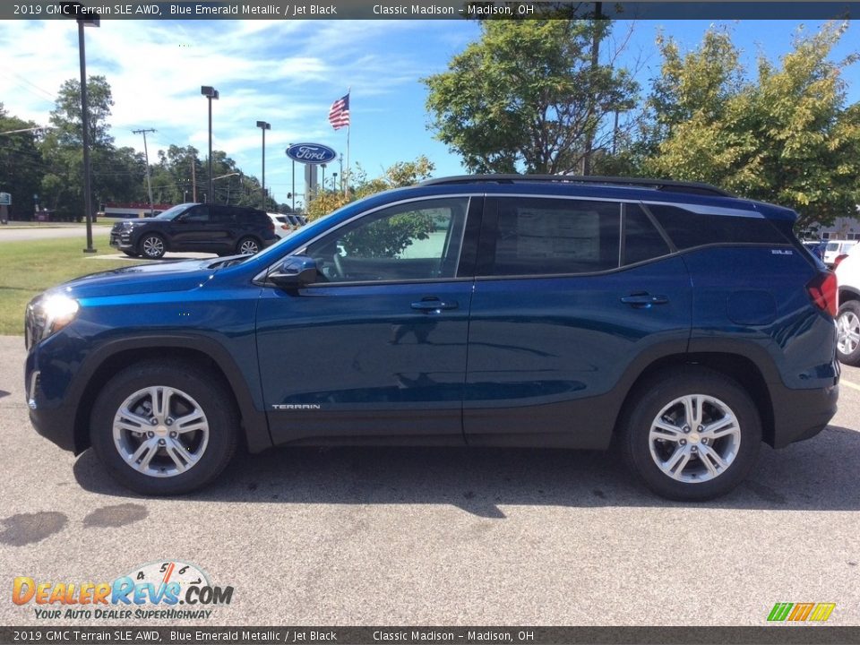 2019 GMC Terrain SLE AWD Blue Emerald Metallic / Jet Black Photo #6