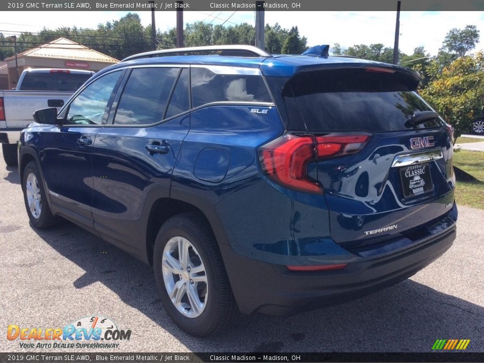 2019 GMC Terrain SLE AWD Blue Emerald Metallic / Jet Black Photo #7