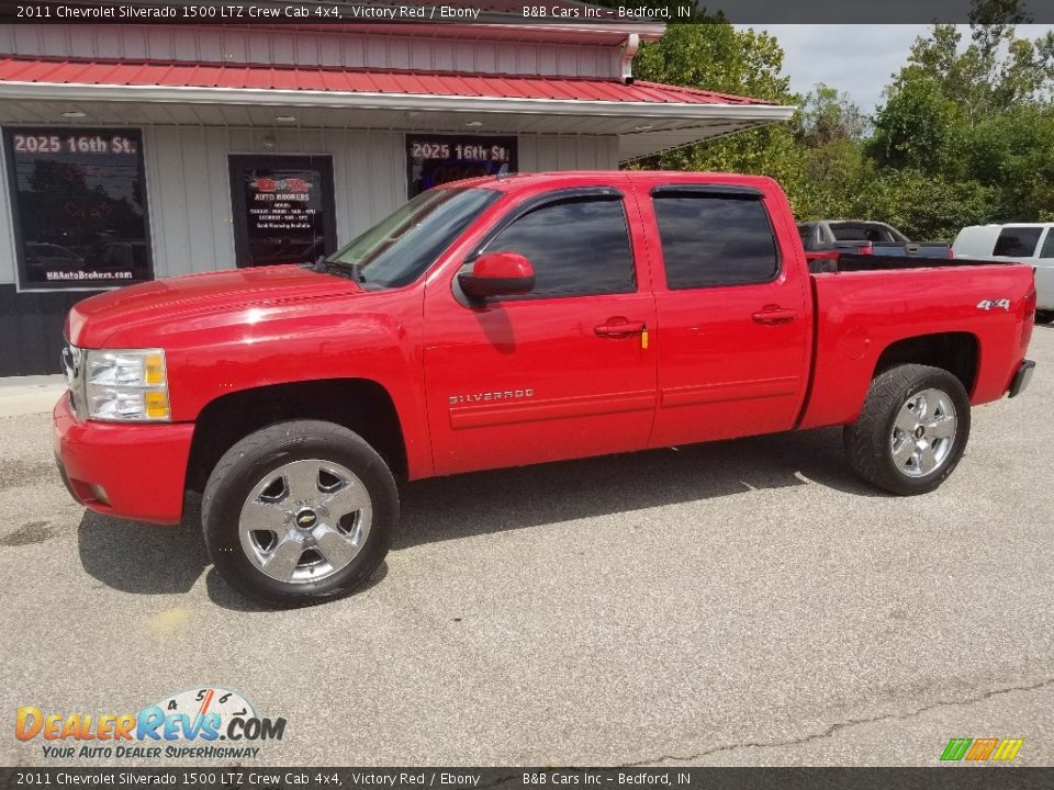 2011 Chevrolet Silverado 1500 LTZ Crew Cab 4x4 Victory Red / Ebony Photo #1