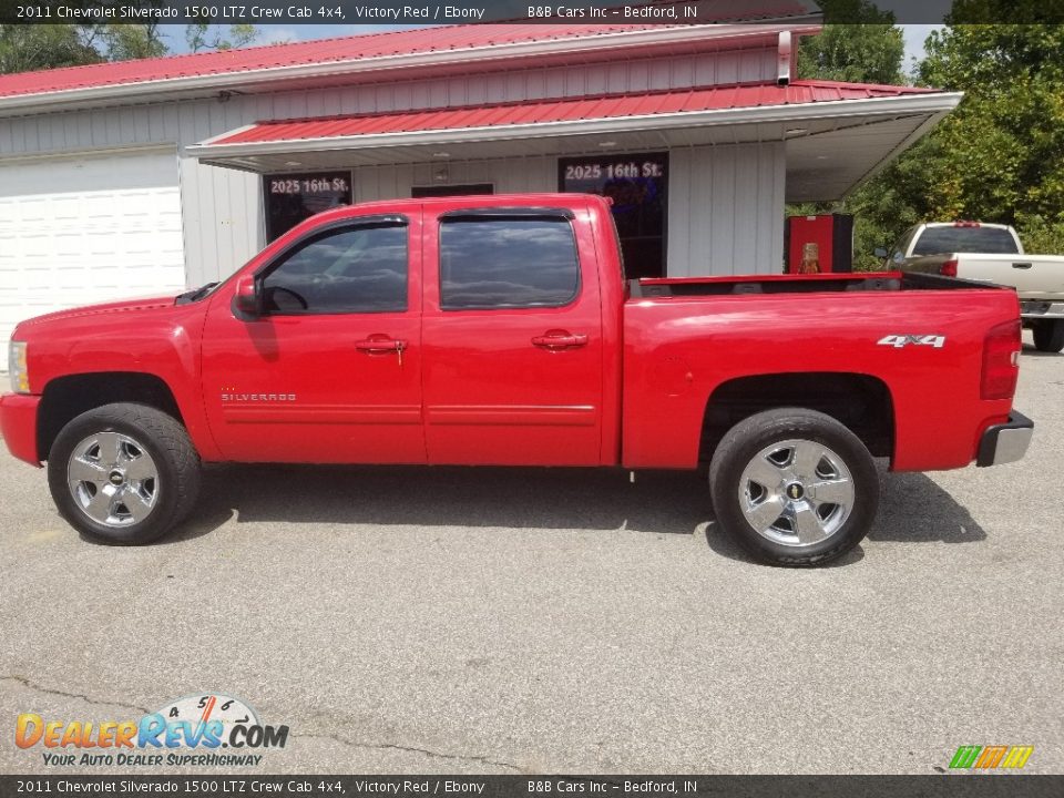 2011 Chevrolet Silverado 1500 LTZ Crew Cab 4x4 Victory Red / Ebony Photo #2
