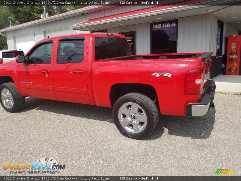 2011 Chevrolet Silverado 1500 LTZ Crew Cab 4x4 Victory Red / Ebony Photo #3