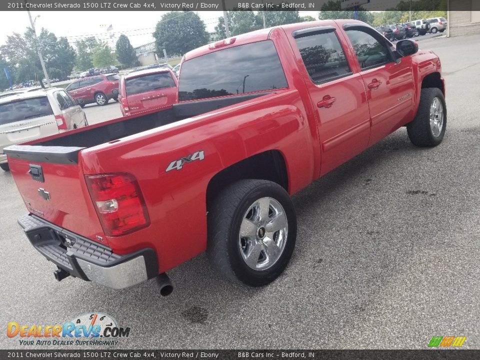 2011 Chevrolet Silverado 1500 LTZ Crew Cab 4x4 Victory Red / Ebony Photo #8