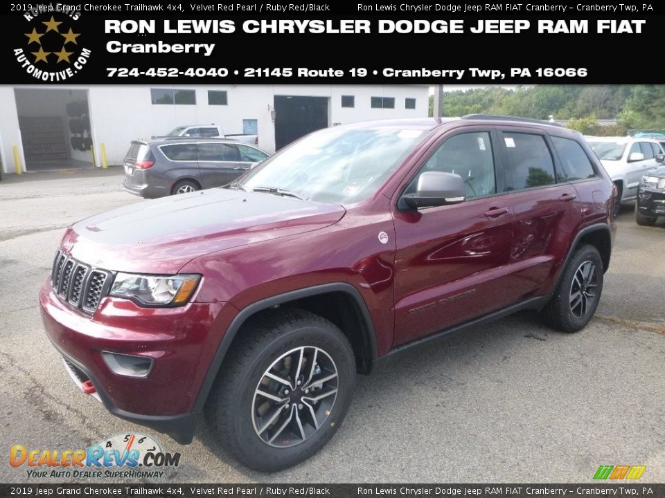 2019 Jeep Grand Cherokee Trailhawk 4x4 Velvet Red Pearl / Ruby Red/Black Photo #1