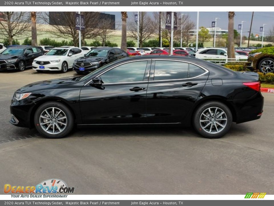 Majestic Black Pearl 2020 Acura TLX Technology Sedan Photo #4