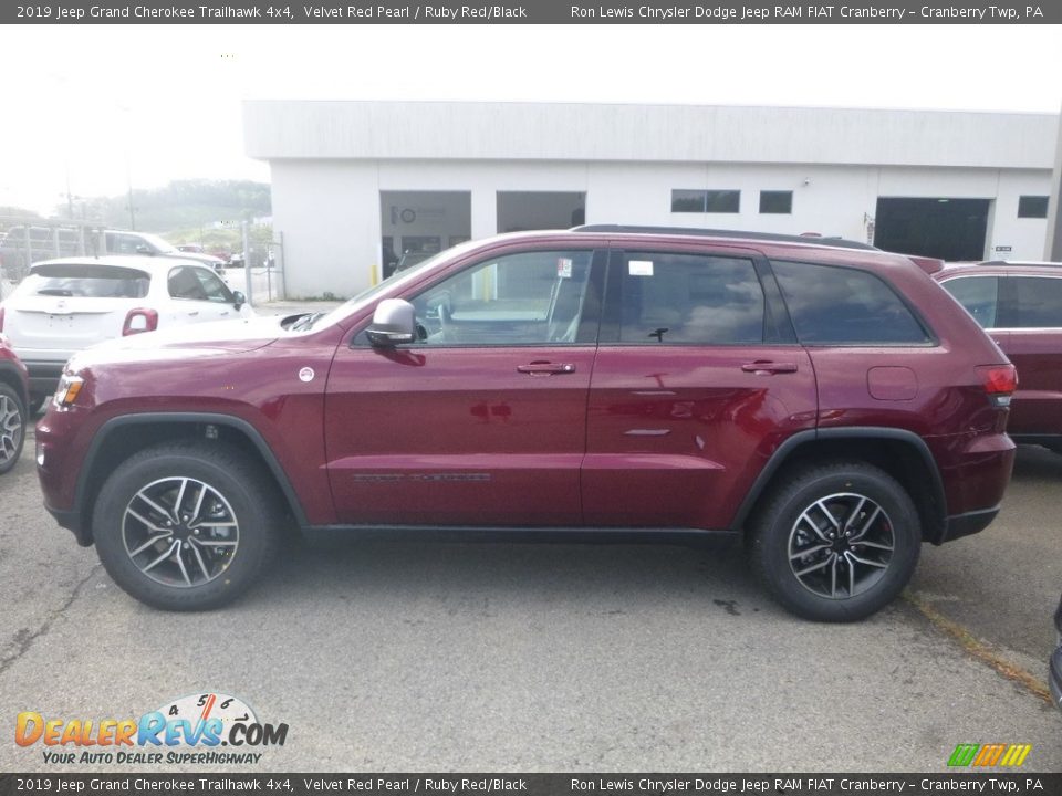 2019 Jeep Grand Cherokee Trailhawk 4x4 Velvet Red Pearl / Ruby Red/Black Photo #2