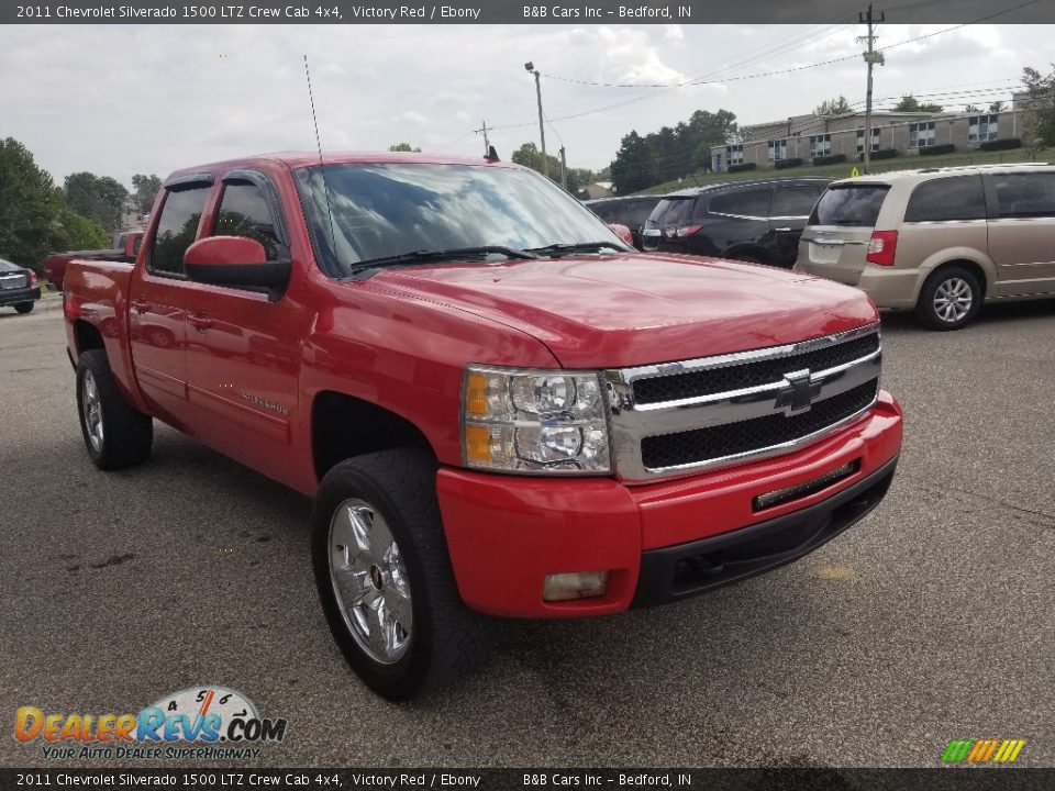 2011 Chevrolet Silverado 1500 LTZ Crew Cab 4x4 Victory Red / Ebony Photo #10