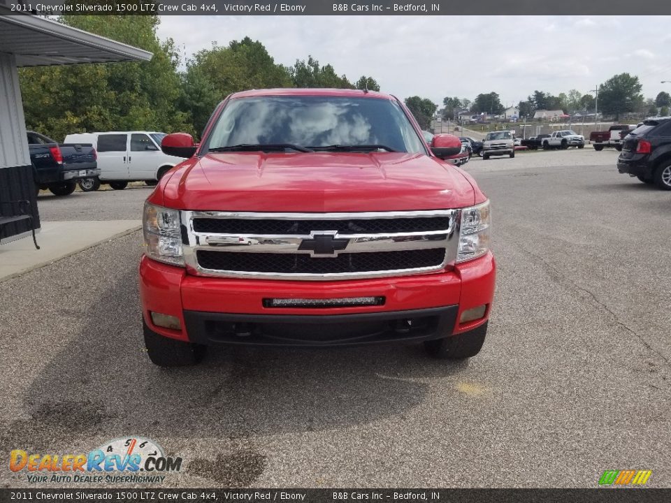 2011 Chevrolet Silverado 1500 LTZ Crew Cab 4x4 Victory Red / Ebony Photo #11