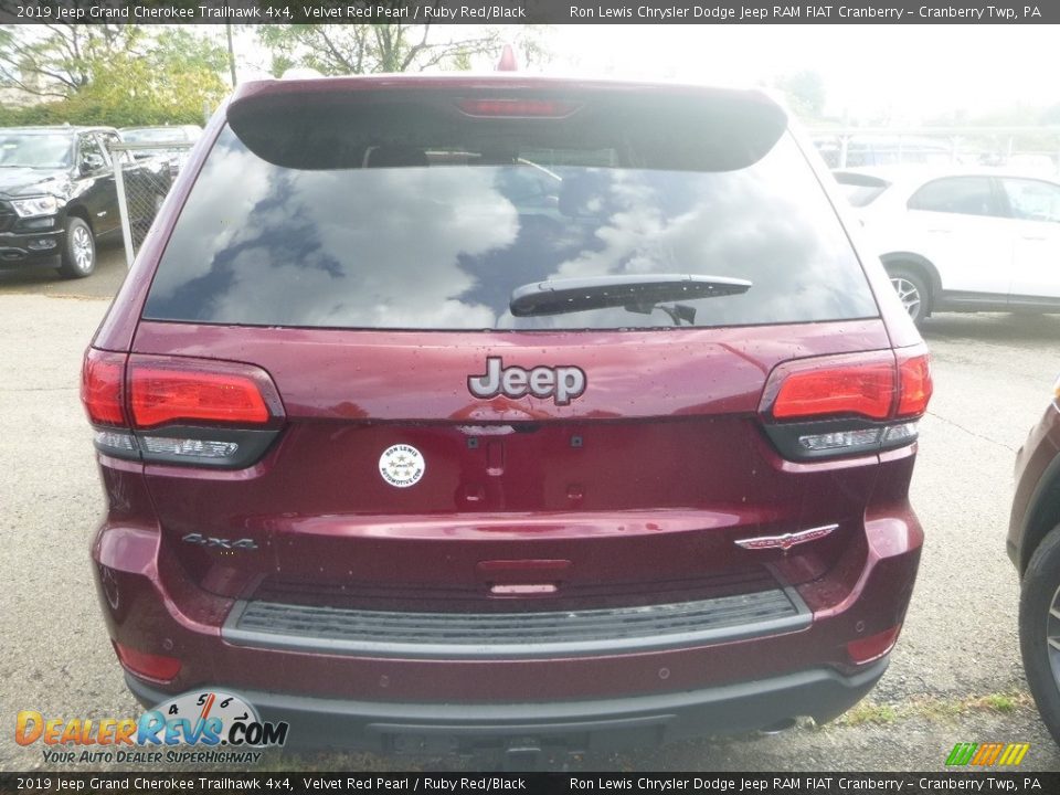 2019 Jeep Grand Cherokee Trailhawk 4x4 Velvet Red Pearl / Ruby Red/Black Photo #4